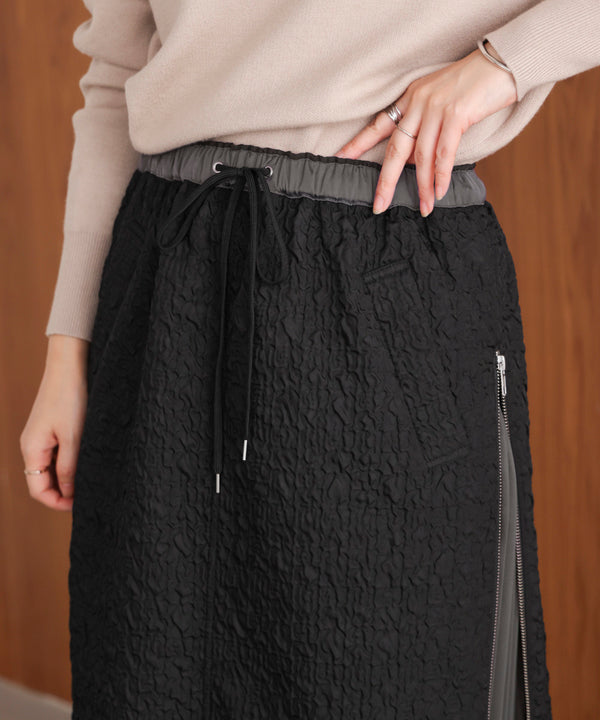 サイドＺＩＰエンボススカート［11/7発送予定］