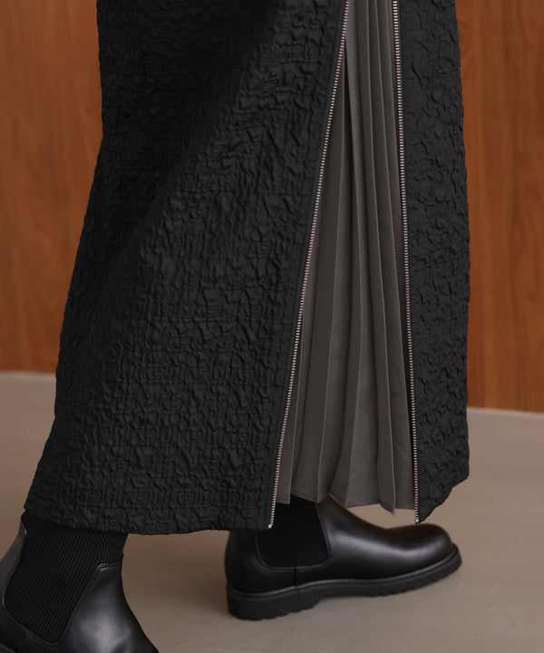 サイドＺＩＰエンボススカート［11/7発送予定］