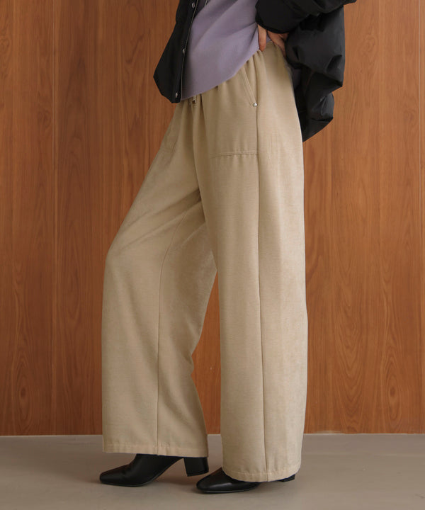 起毛リラックスパンツ