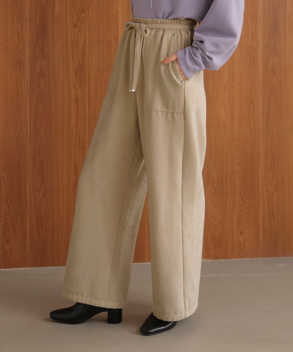 起毛リラックスパンツ