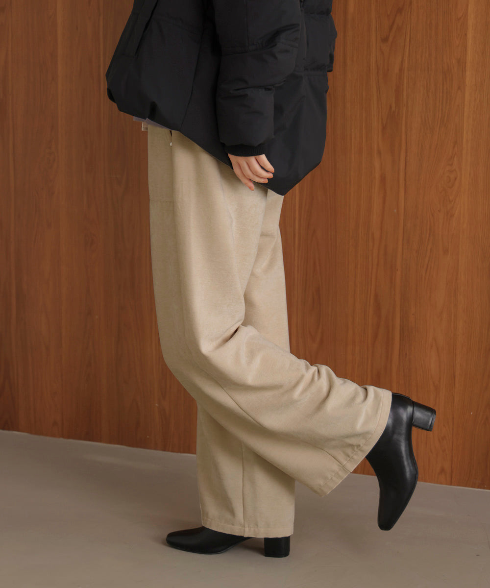 起毛リラックスパンツ