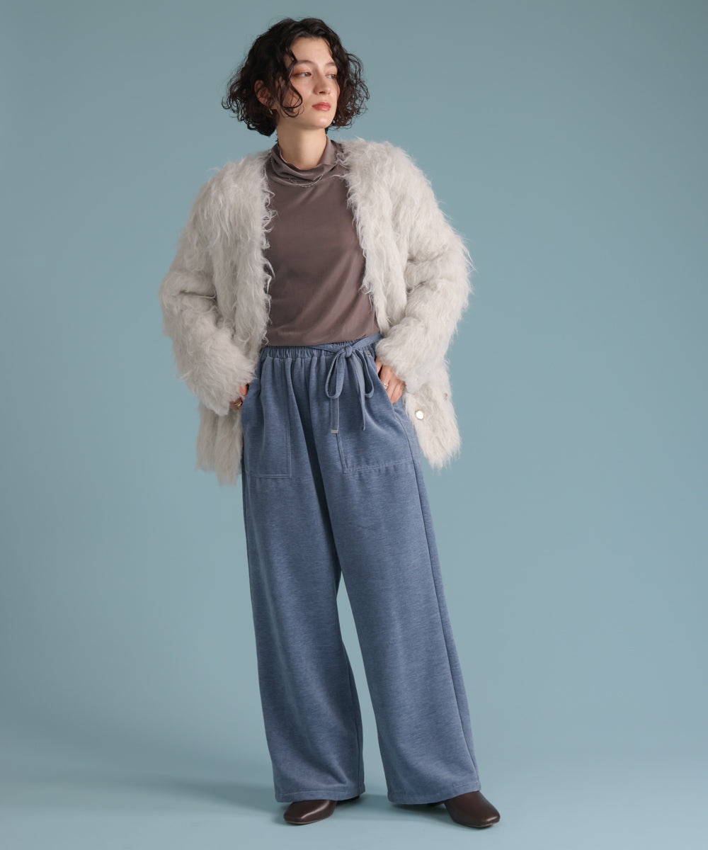 起毛リラックスパンツ