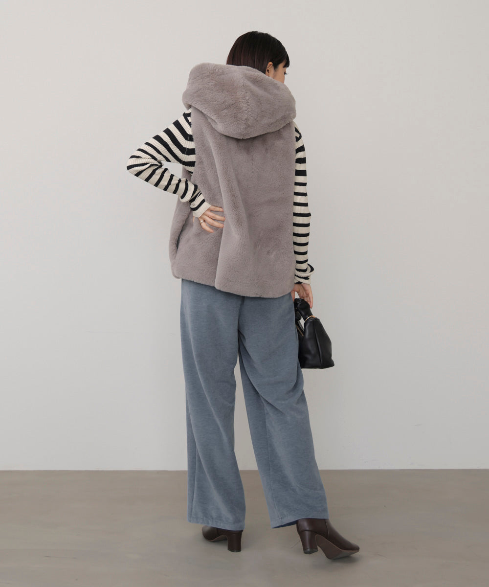 起毛リラックスパンツ