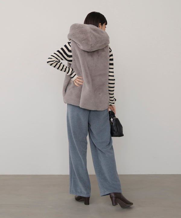 起毛リラックスパンツ