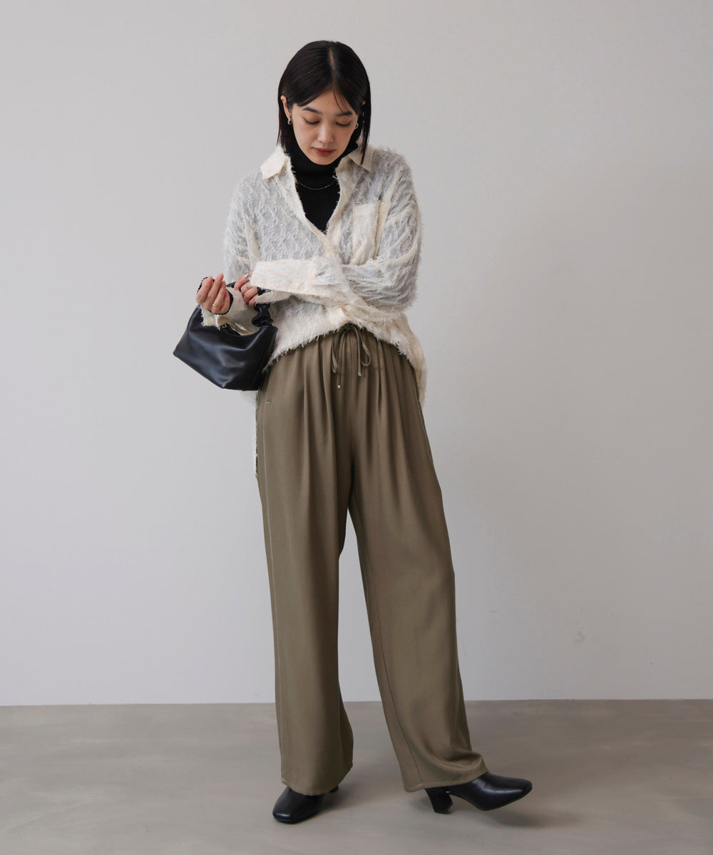 ツイルサテンパンツ［11/7発送予定］