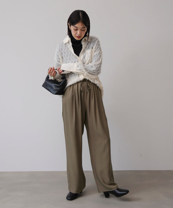 ツイルサテンパンツ［11/7発送予定］