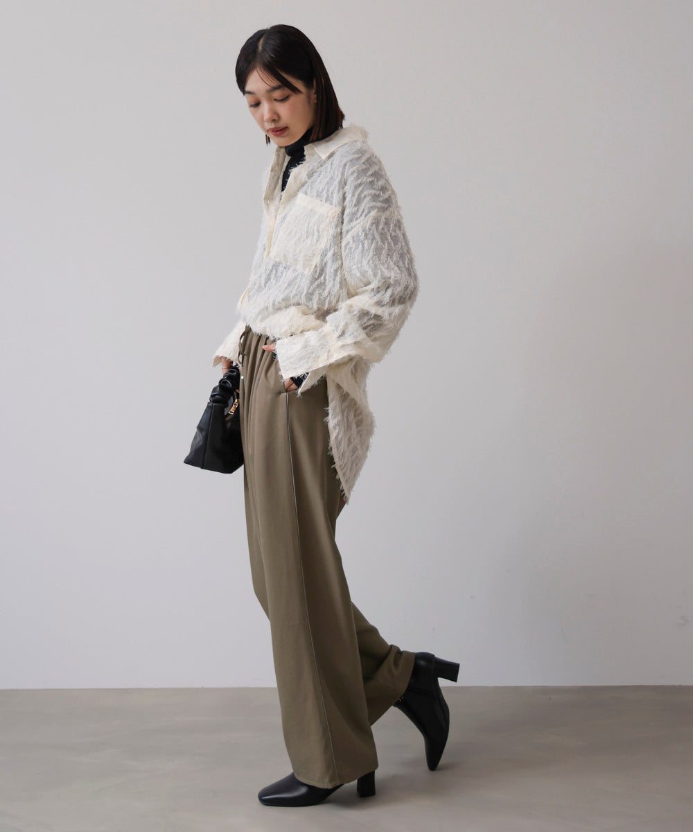 ツイルサテンパンツ