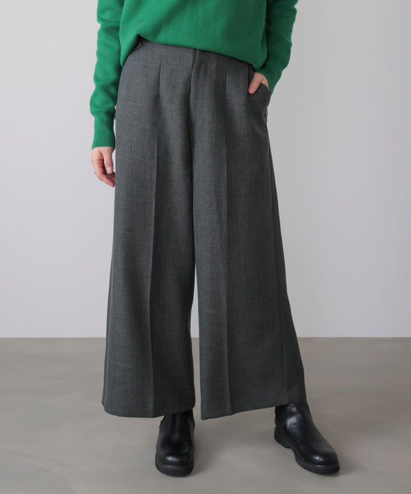 ブロッキングワイドパンツ