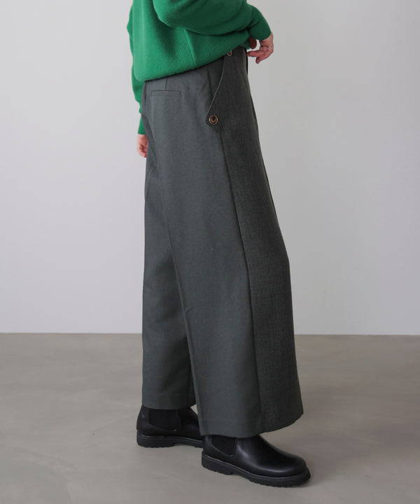 ブロッキングワイドパンツ