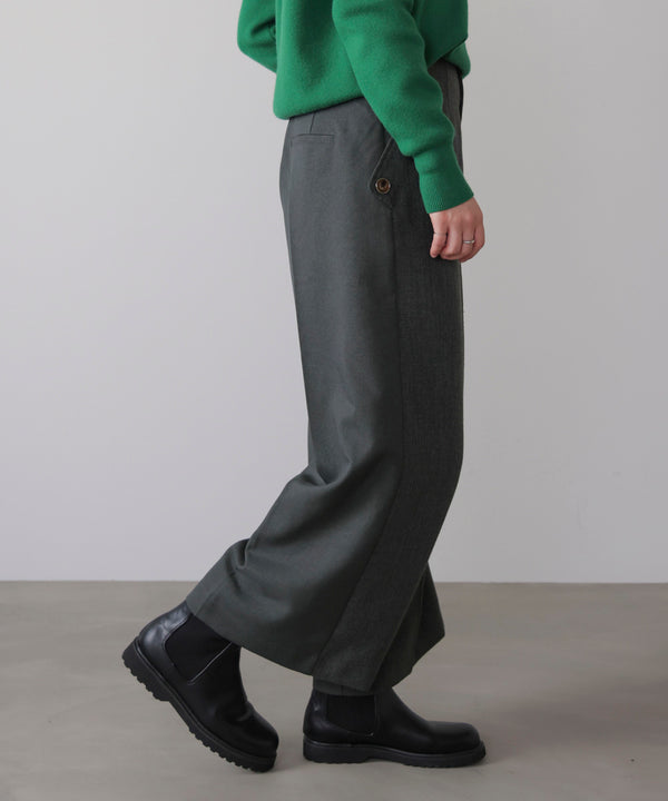 ブロッキングワイドパンツ