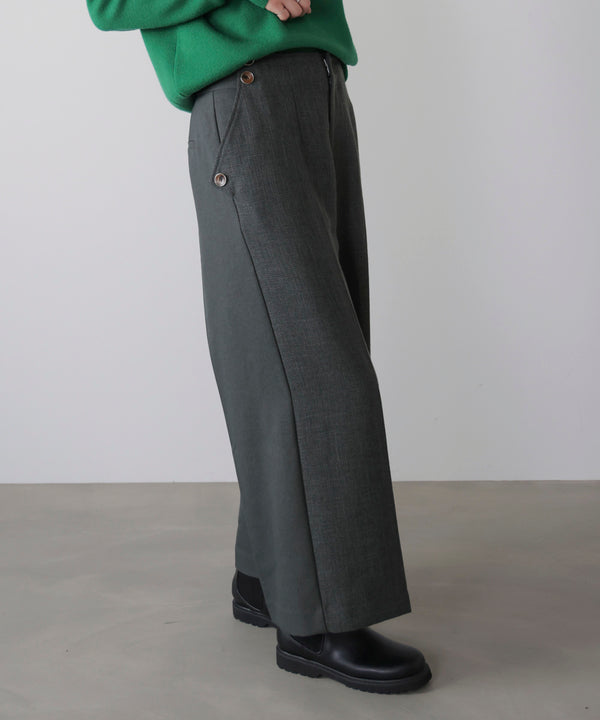 ブロッキングワイドパンツ