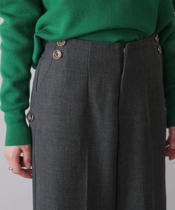 ブロッキングワイドパンツ