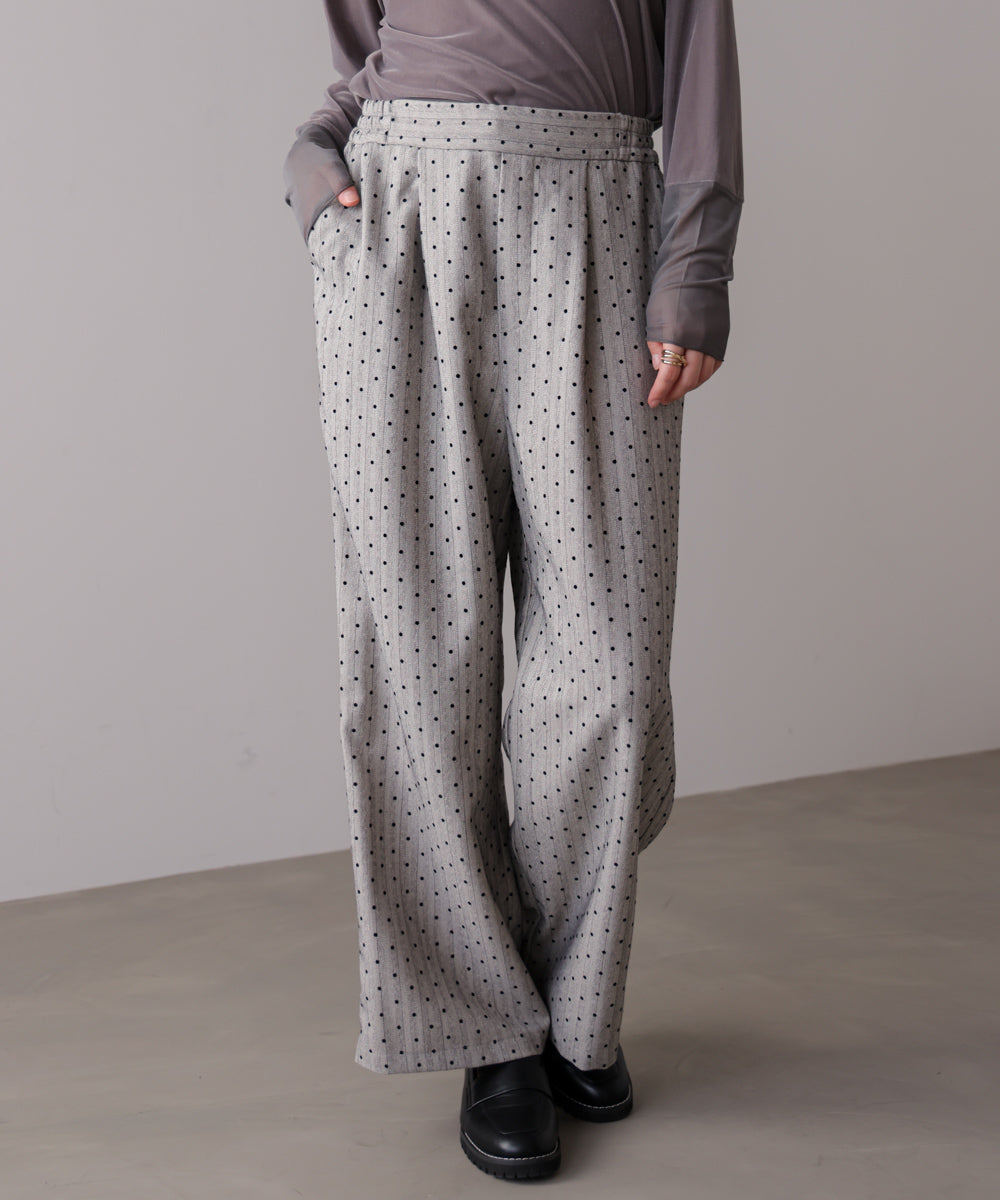 ドットフロッキーパンツ