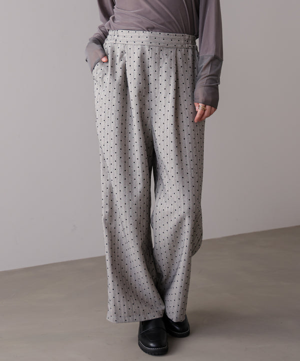 ドットフロッキーパンツ
