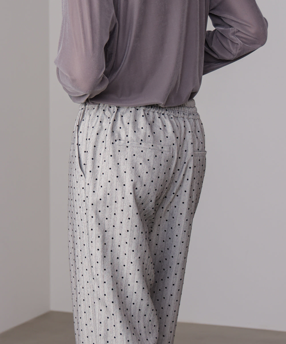 ドットフロッキーパンツ