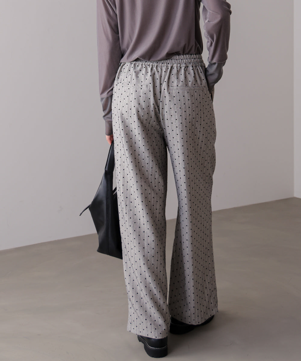 ドットフロッキーパンツ