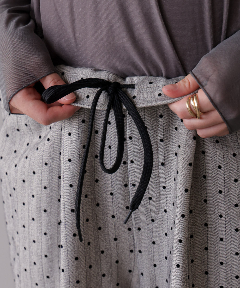 ドットフロッキーパンツ