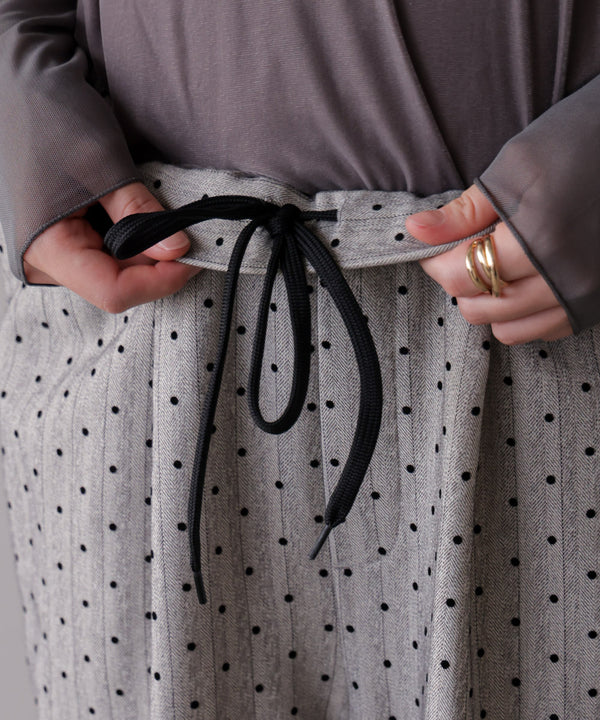 ドットフロッキーパンツ