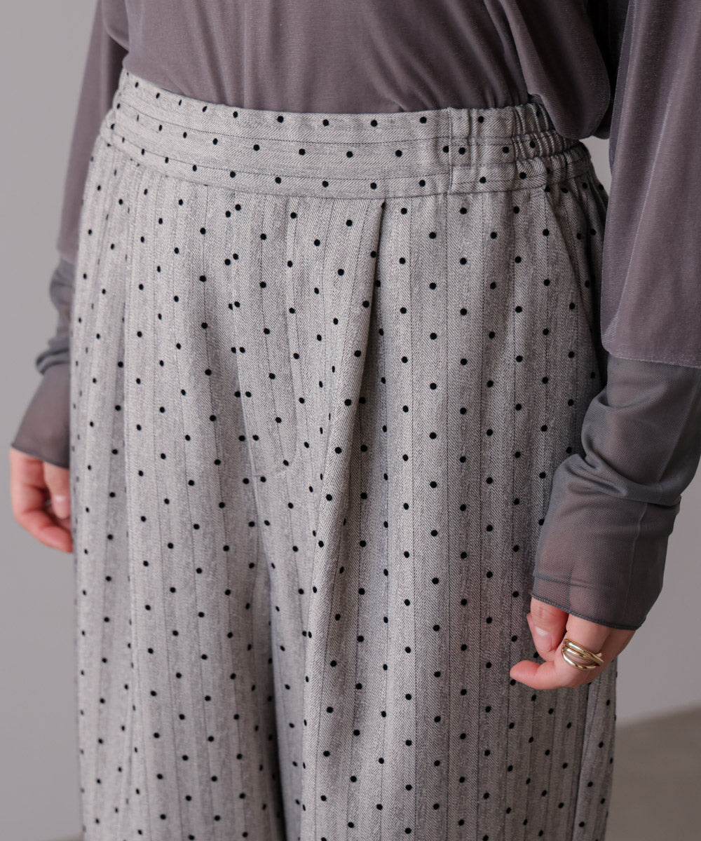 ドットフロッキーパンツ