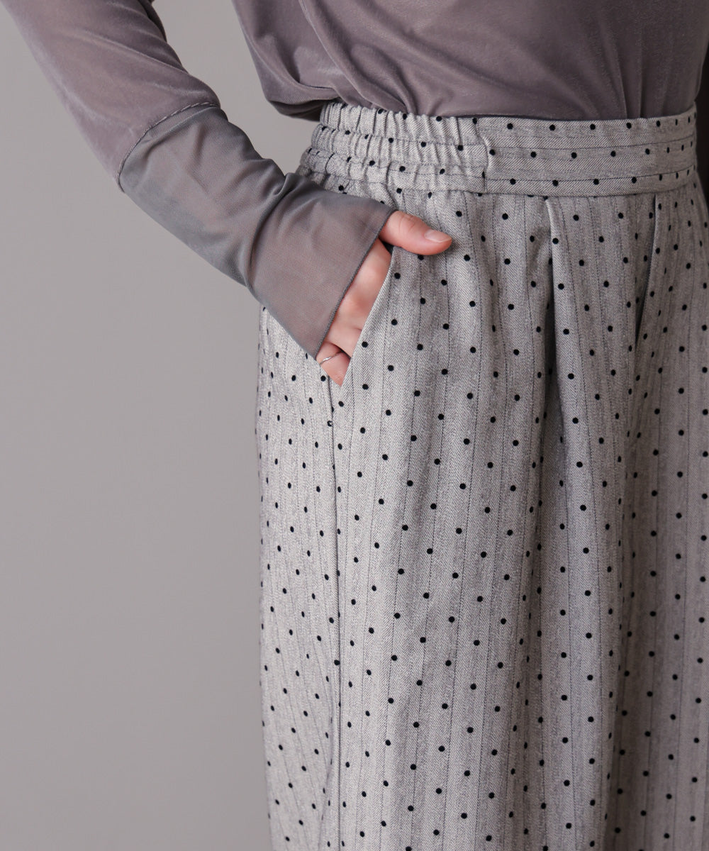 ドットフロッキーパンツ