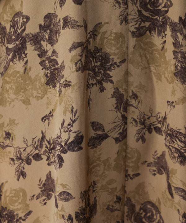 フロントフリル花柄ワンピース［11/12発送予定］