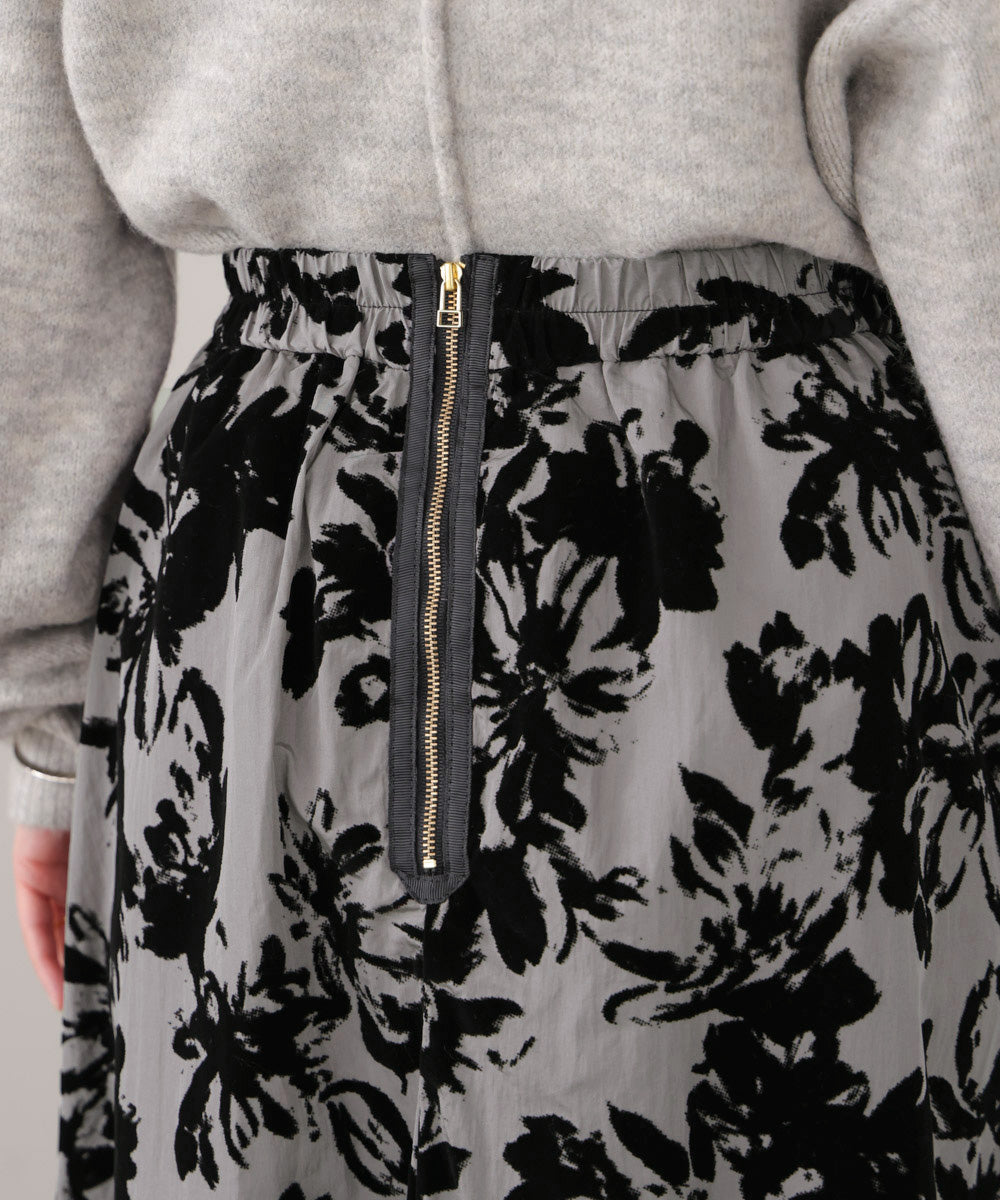 tricot COMME des GARCONS 花柄スカート フロッキー フロッキー花柄