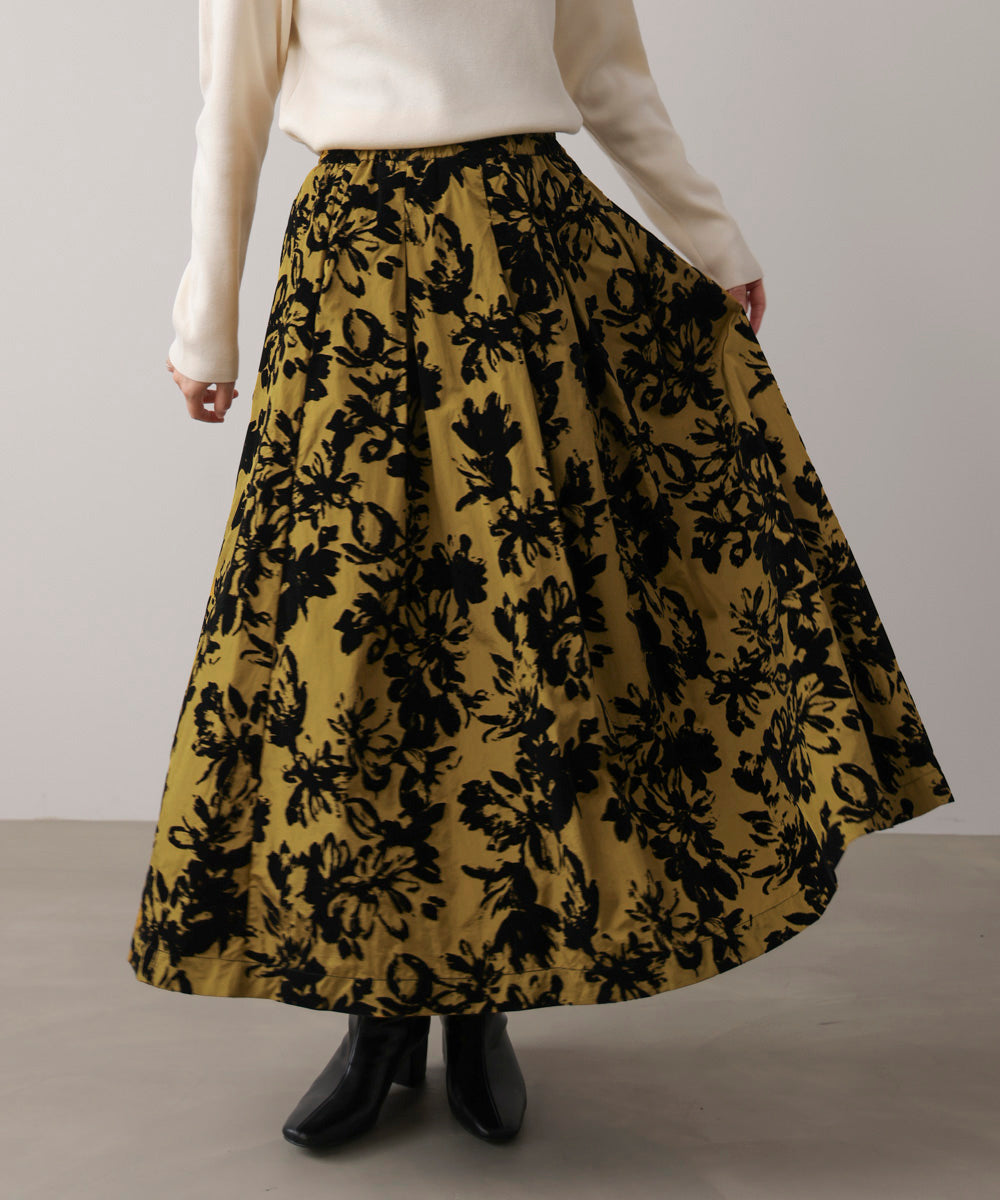 tricot COMME des GARCONS 花柄スカート フロッキー フロッキー花柄スカート