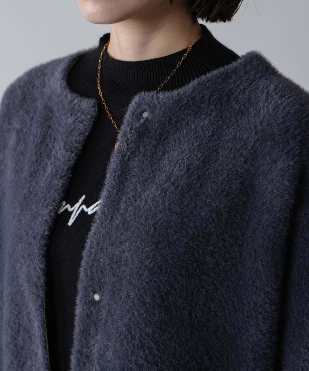 シャギーニットコーディガン