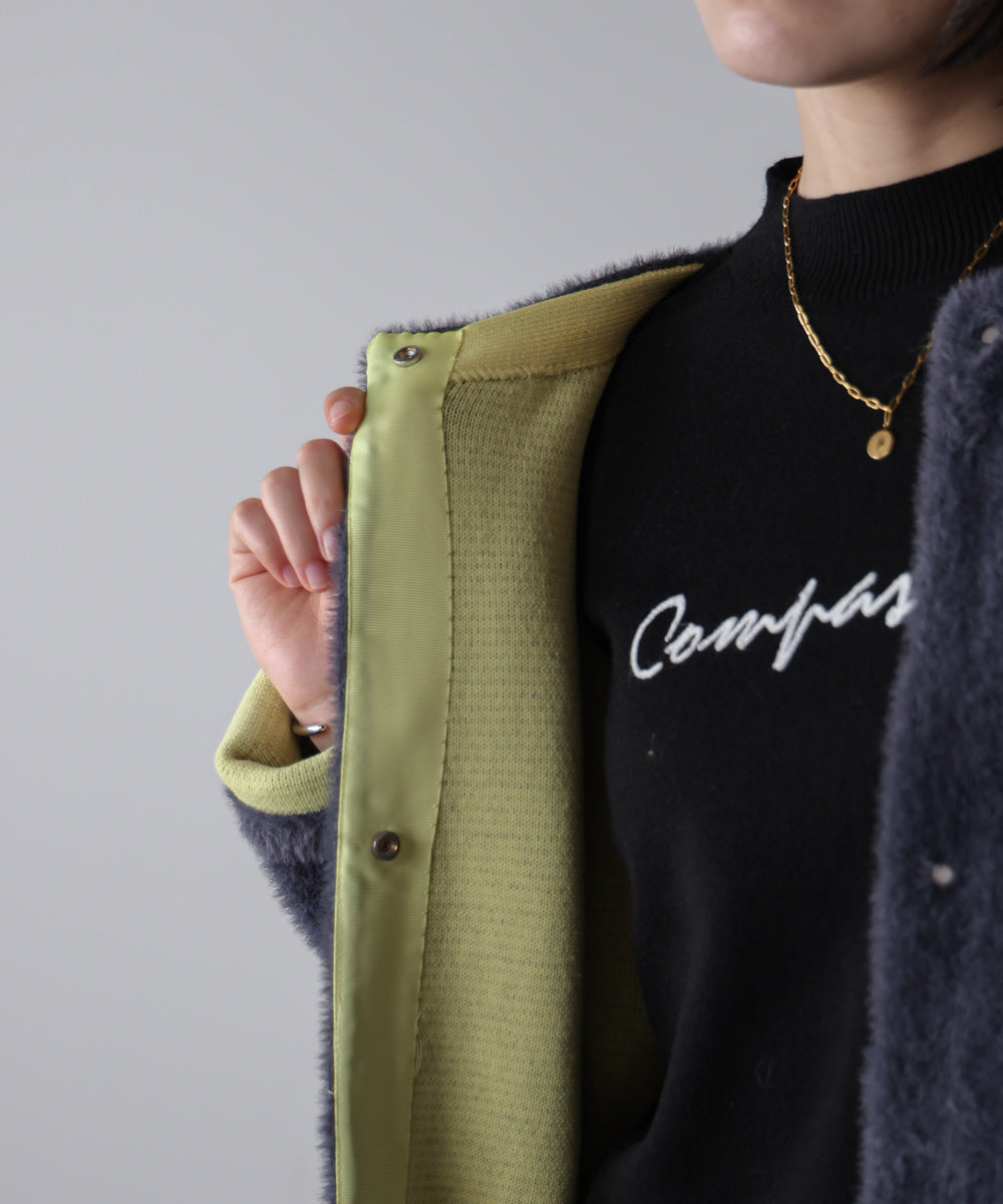 ネイビー　BEARDSLEY ニットコーディガン ネイビー BEARDSLEY ニットコーディガン BEARDSLEY カーディガン