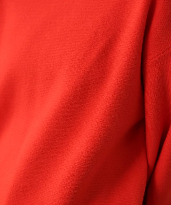 袖バルーンジャガードニットプルオーバー