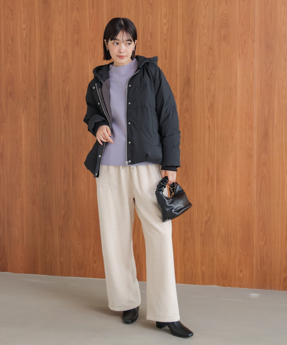 袖バルーンジャガードニットプルオーバー