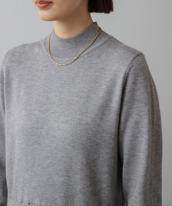 布帛ドッキングニットワンピース［11/28発送予定］