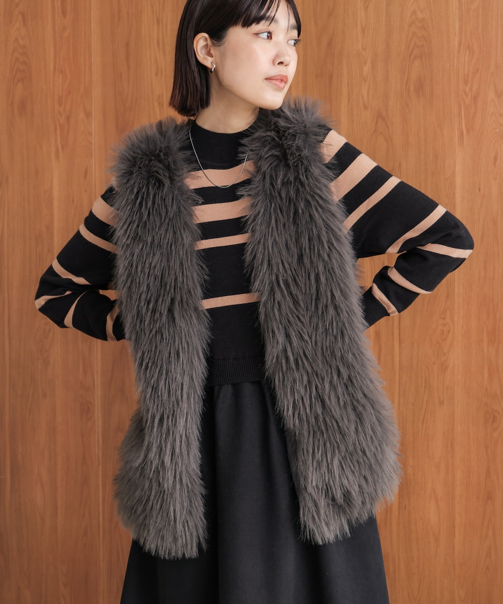 布帛ドッキングニットワンピース［11/28発送予定］