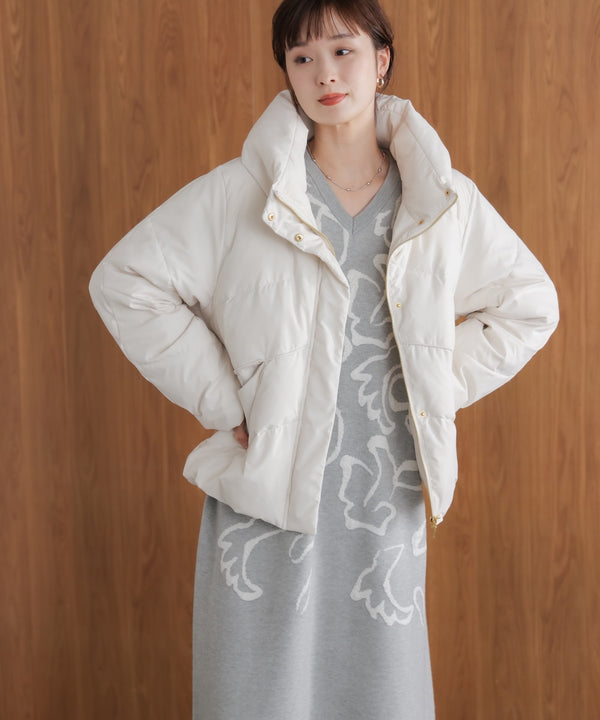 袋ジャガード柄マキシワンピース［11/21発送予定］