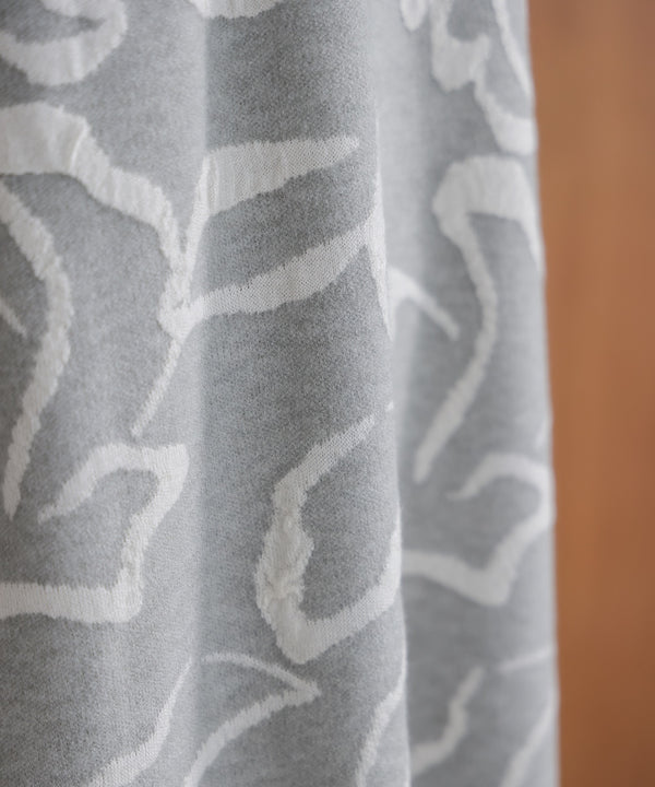 袋ジャガード柄マキシワンピース［11/21発送予定］