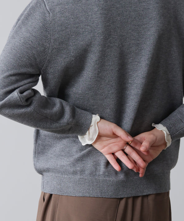 刺しゅうロゴニットプルオーバー