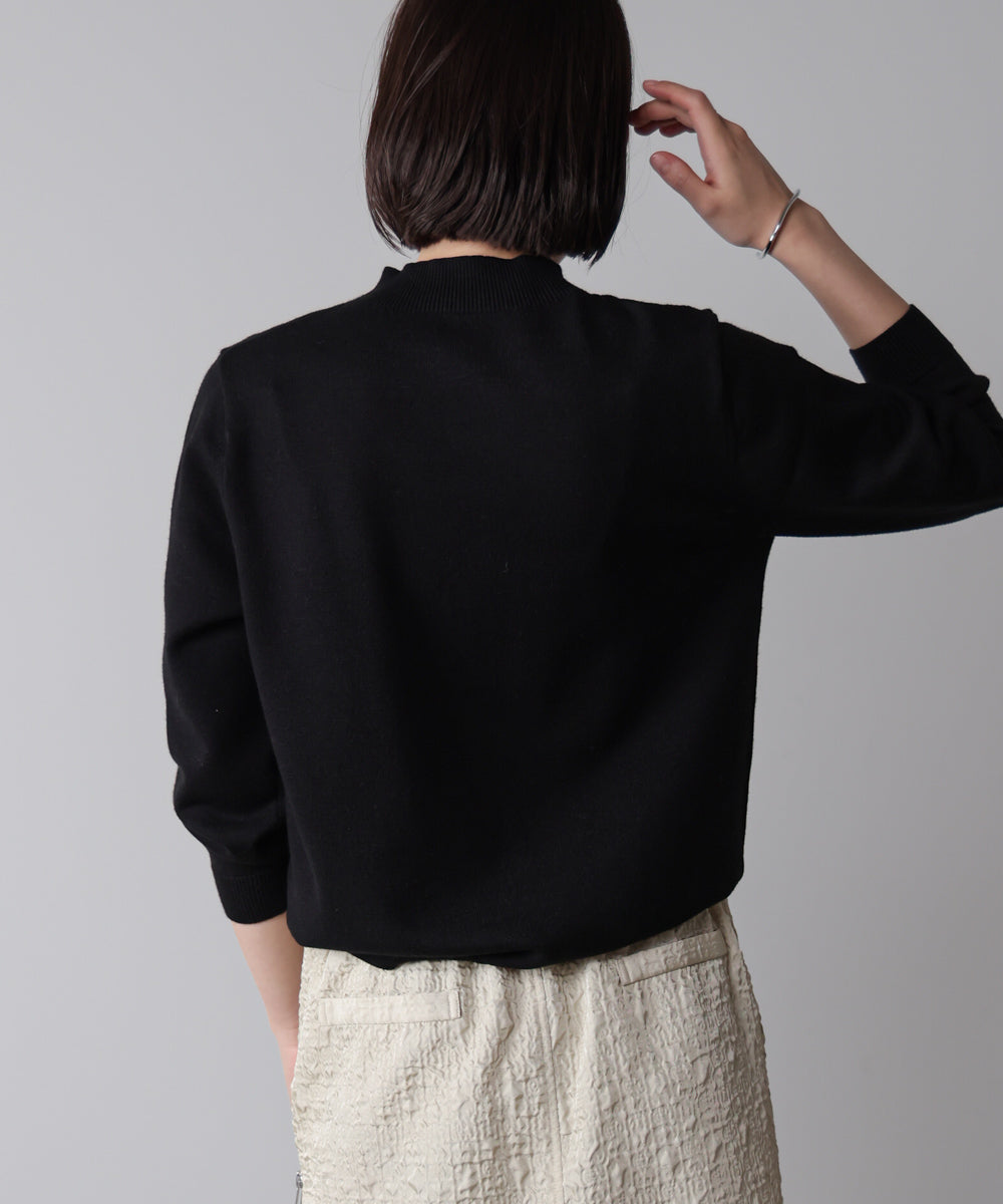 刺しゅうロゴニットプルオーバー