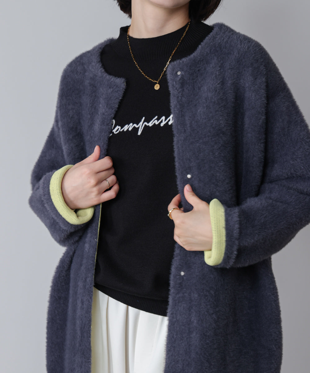 刺しゅうロゴニットプルオーバー