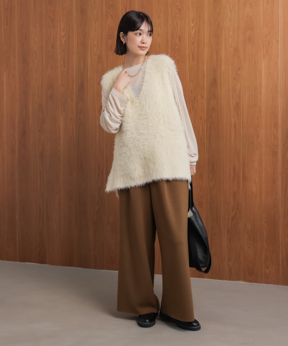 ソウバリシャギーニットベスト