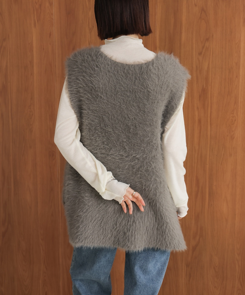 ソウバリシャギーニットベスト