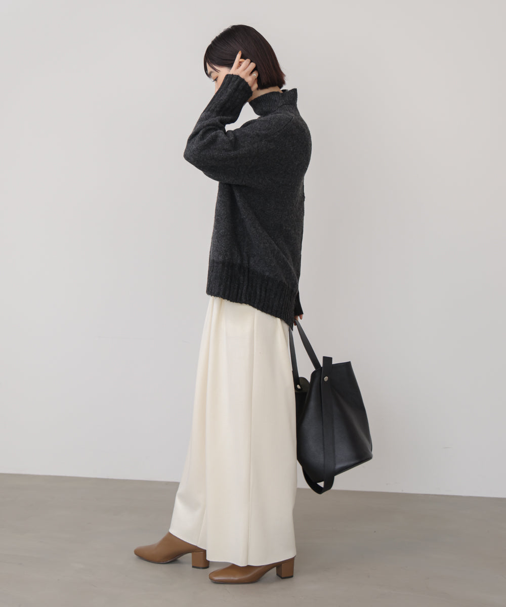 ＭＩＸ配色ストレッチニットプルオーバー