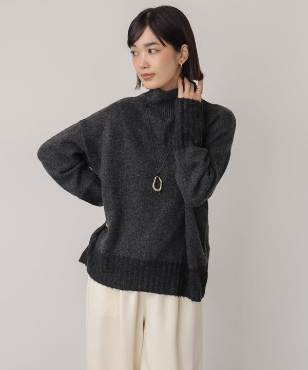 ＭＩＸ配色ストレッチニットプルオーバー