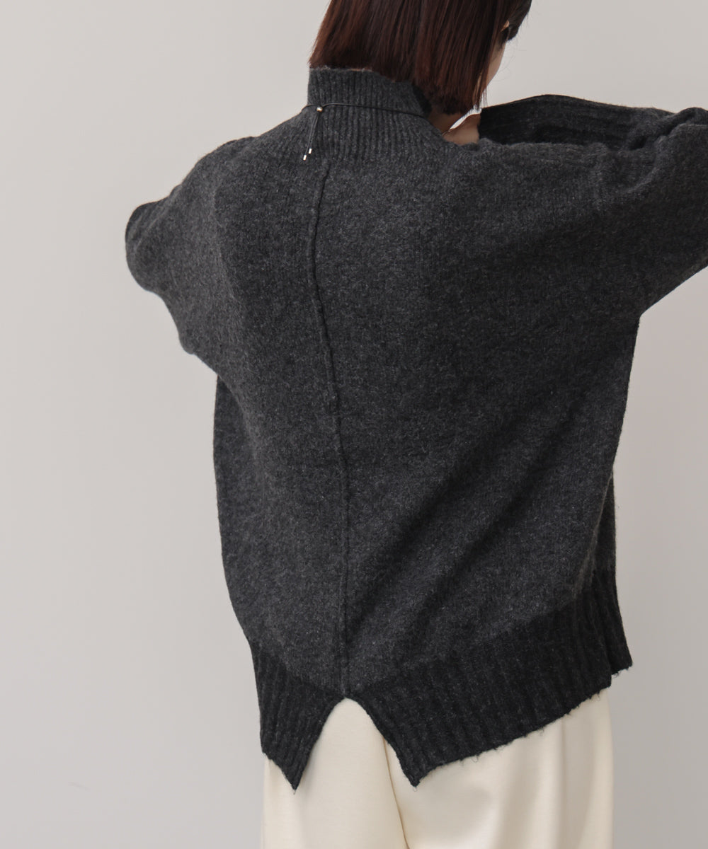 ＭＩＸ配色ストレッチニットプルオーバー