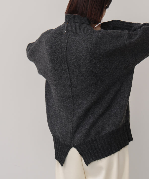 ＭＩＸ配色ストレッチニットプルオーバー