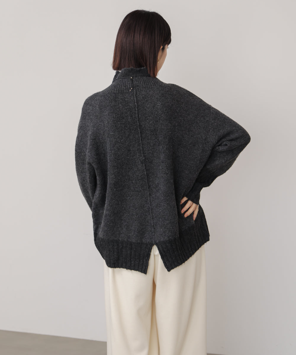 ＭＩＸ配色ストレッチニットプルオーバー