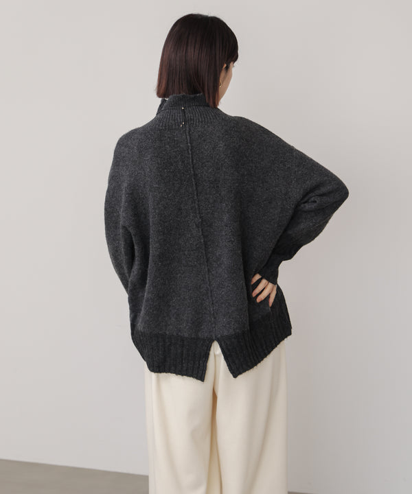 ＭＩＸ配色ストレッチニットプルオーバー