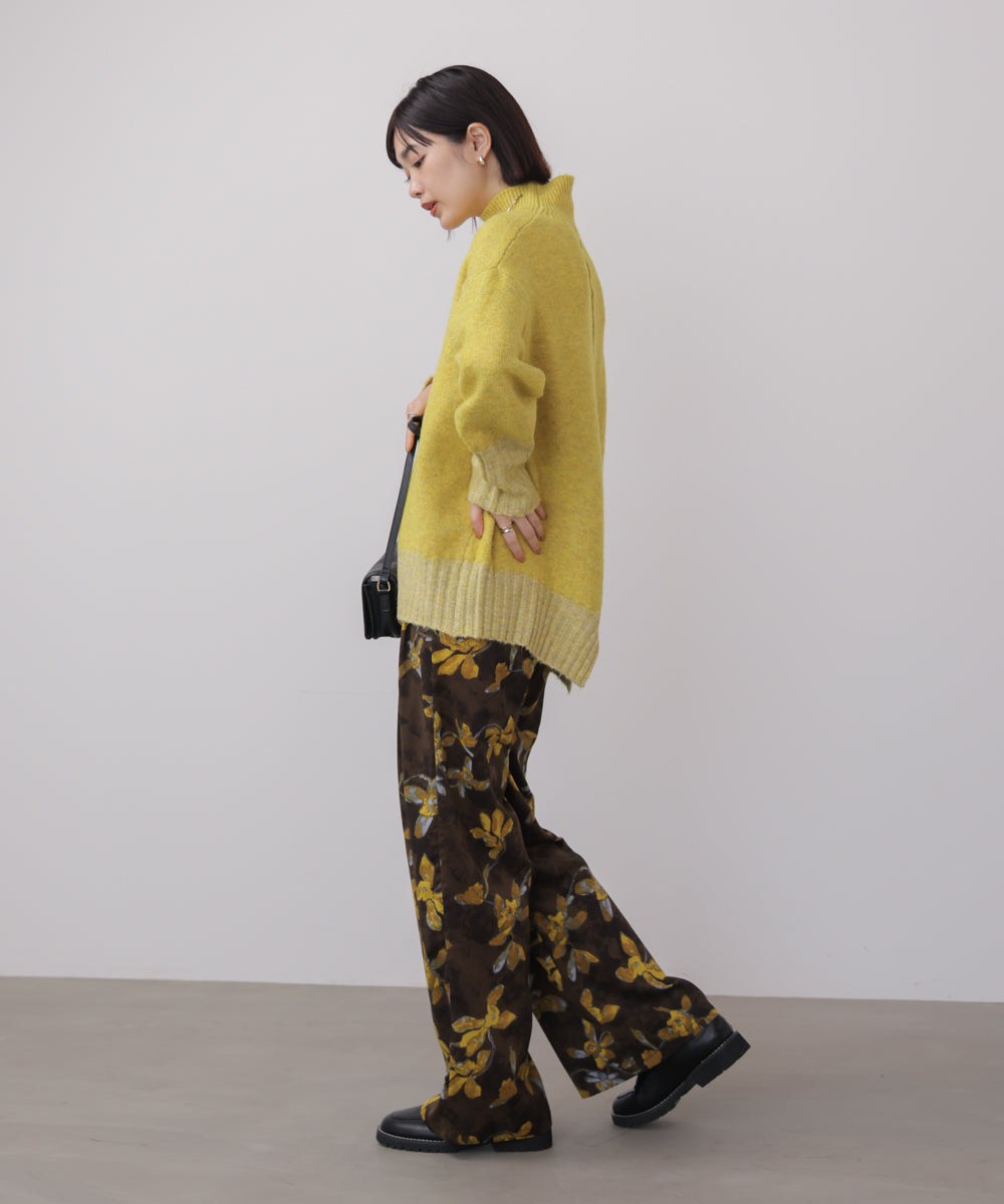 ＭＩＸ配色ストレッチニットプルオーバー