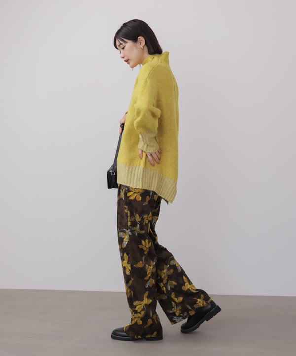 ＭＩＸ配色ストレッチニットプルオーバー