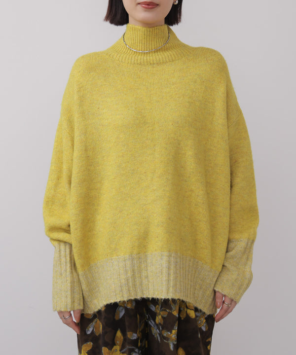 ＭＩＸ配色ストレッチニットプルオーバー