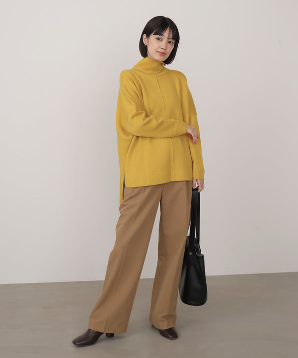 【リバーシブル】Ｗフェイスポンチョ風ニット